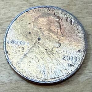 2013 D Lincoln Shield Cent Triple Struck Die Gouge Defective Planchet 🔥